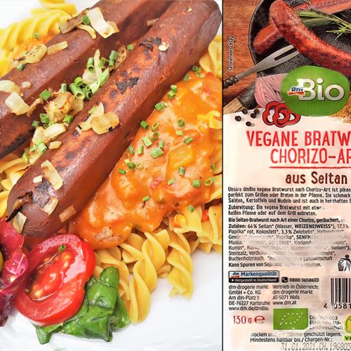 dmBio | Vegane Bratwurst Chorizo-Art