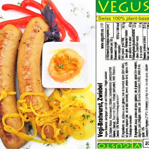 Vegusto | Vegi Bratwurst Zwiebel