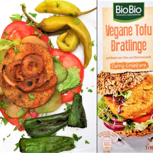BioBio | Vegane Tofu Bratline Curry-Grünkern