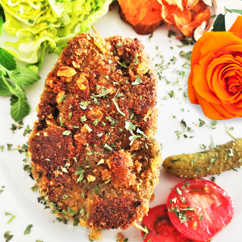 Grünes Algen-Cordon-Bleu
