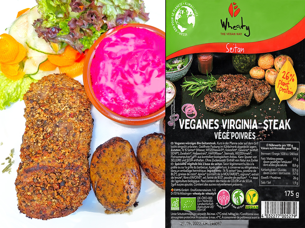 Wheaty Veganes Virginia Steak