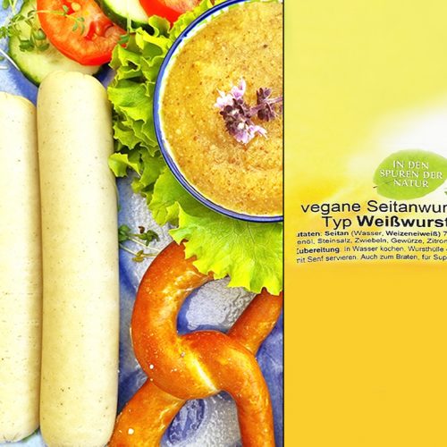 Lebe Gesund | Vegane Seitanwurst Typ Weißwurst