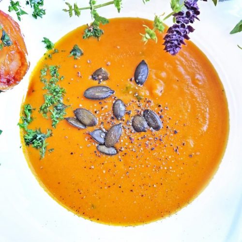 Apfel-Ingwer-Kürbissuppe