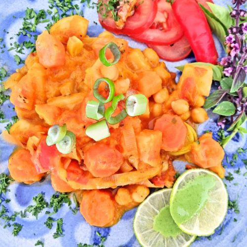 Kürbis-Kichererbsen-Curry