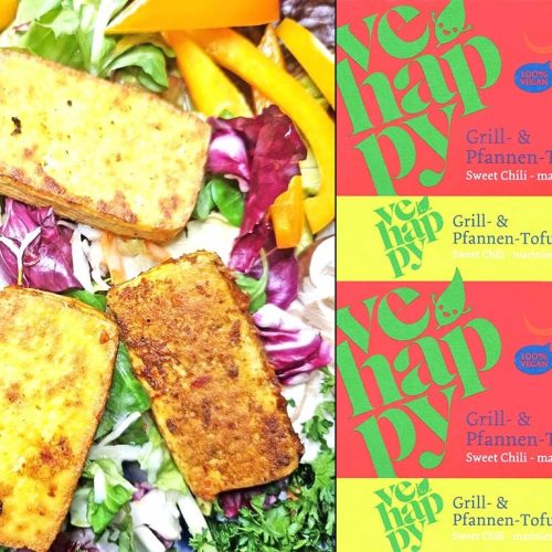 Vehappy | Grill- und Pfannentofu sweet chili