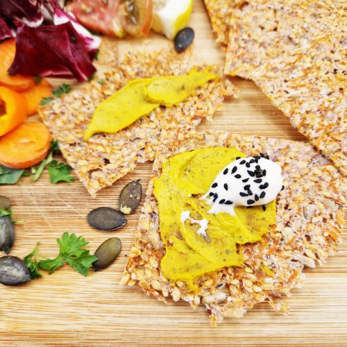 Pi-Karotten-Sauerkraut-Cracker | Rohkost