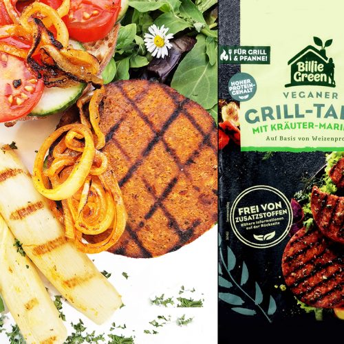 Billie Green | Vegane Grill-Taler mit Kräuter-Marinade