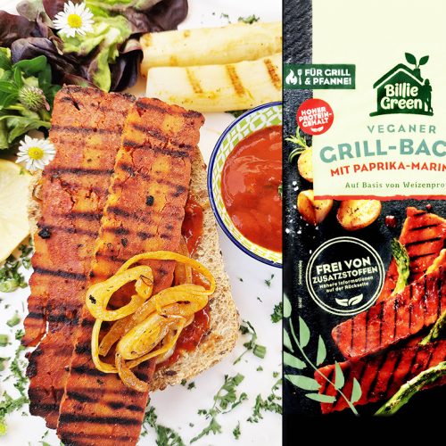 Billie Green | Veganer Bacon mit Paprika-Marinade