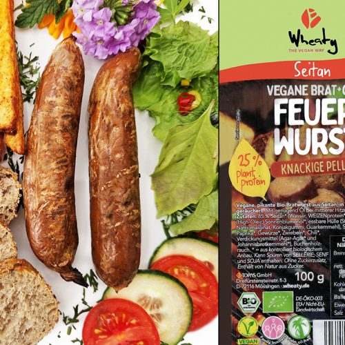 Wheaty | Vegane Brat + Grill Feuerwurst