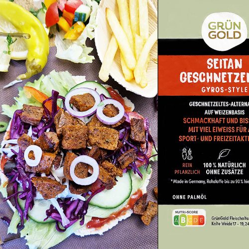 GrünGold | Seitan Geschnetzeltes Gyros-Style