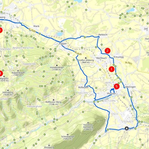 E-Bike-Tour | Route zur Alpspitzbahn