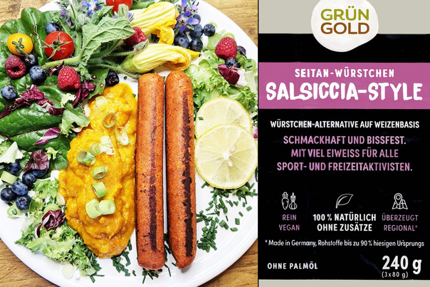 GrünGold | Seitan Würstchen Salsiccia-Style