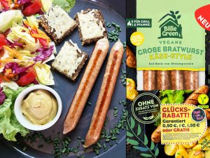 Billie Green | Vegane grobe Bratwurst Käse-Style