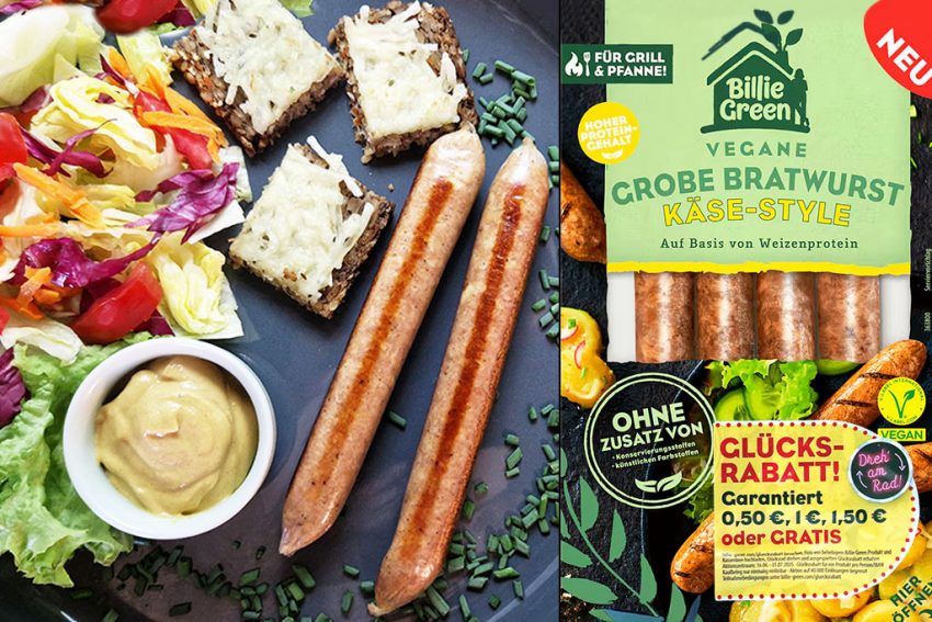 Billie Green | Vegane grobe Bratwurst Käse-Style