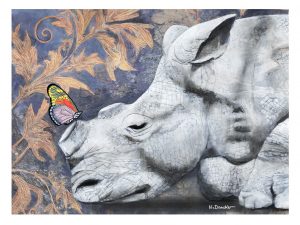 Plakat | Nashorn enthornt