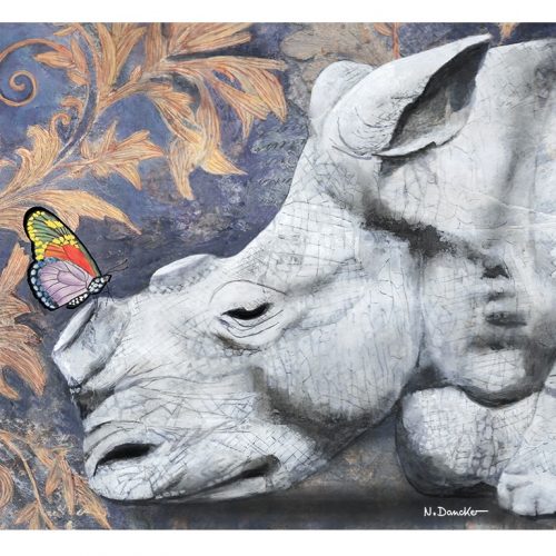 Plakat | Nashorn enthornt