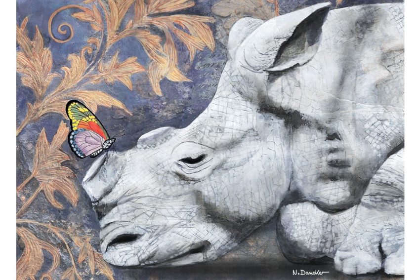 Plakat | Nashorn enthornt