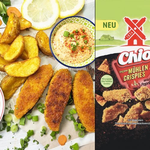Rügenwalder Mühle | Vegane Mühlen Crispies Chio Wild Paprika