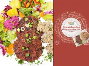 Tegut bio vegan | Gem&uuml;sebratling Kidneybohne & Rote Beete