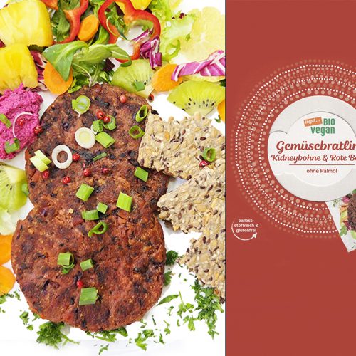 Tegut bio vegan | Gemüsebratling Kidneybohne & Rote Beete