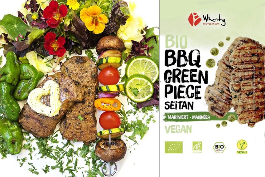 Wheaty | Bio BBQ Green Piece Seitan