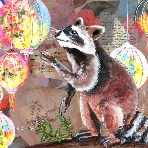 September-Bild | Waschbär